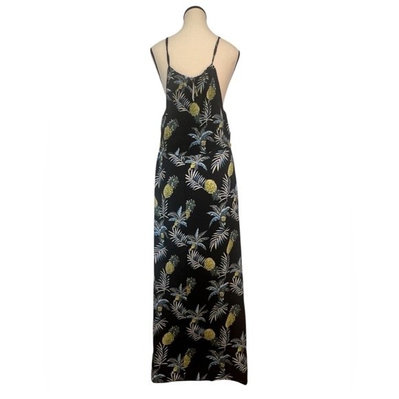 Leading Star Women’s size medium Pineapple Themed Black Maxi Dress🍍 new with tag - Picture 5 of 11